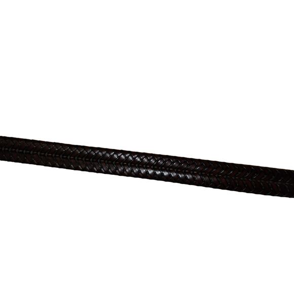 Fossil Mens Brown Woven Braided Leather Belt with Buckle Size‎ 36 - Picture 9 of 12